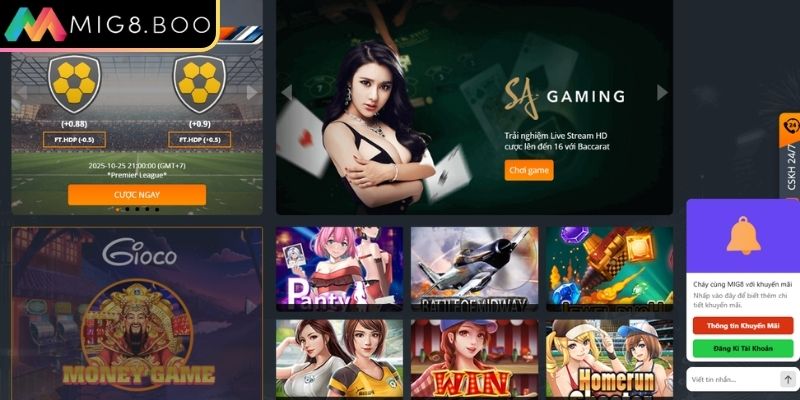 Giới thiệu MIG8 – Trải Nghiệm Nền Tảng Uy Tín Đến Từ Châu Á 3 Kho game hấp dẫn tại MIG8