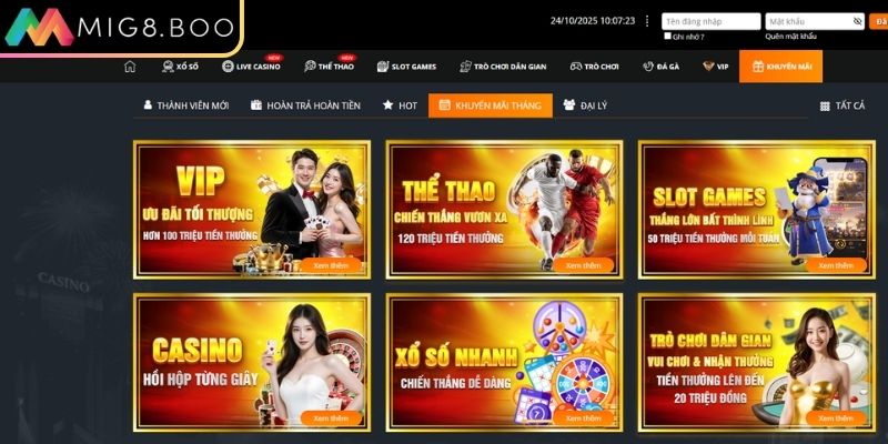 Khuyến mãi MIG8 – Trải Nghiệm Ưu Đãi Đỉnh Cao Giá Trị Khủng 3 Các bước tham gia nhận MIG8