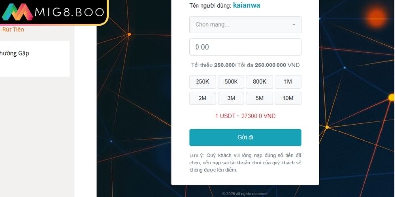 Nạp Tiền MIG8 – Hướng Dẫn Tạo Tài Khoản Chi Tiết Nhất 3 Xử lý sự cố nạp tiền MIG8