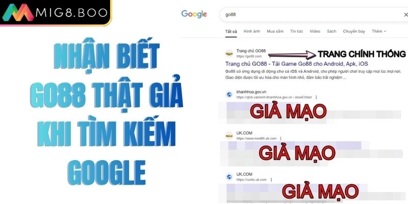 Cảnh Báo Go88 Giả Trên Mạng - Theo Khuyến Cáo Của MIG8 1 Cảnh báo Go88 giả trên mạng hiện nay xuất hiện dày đặc
